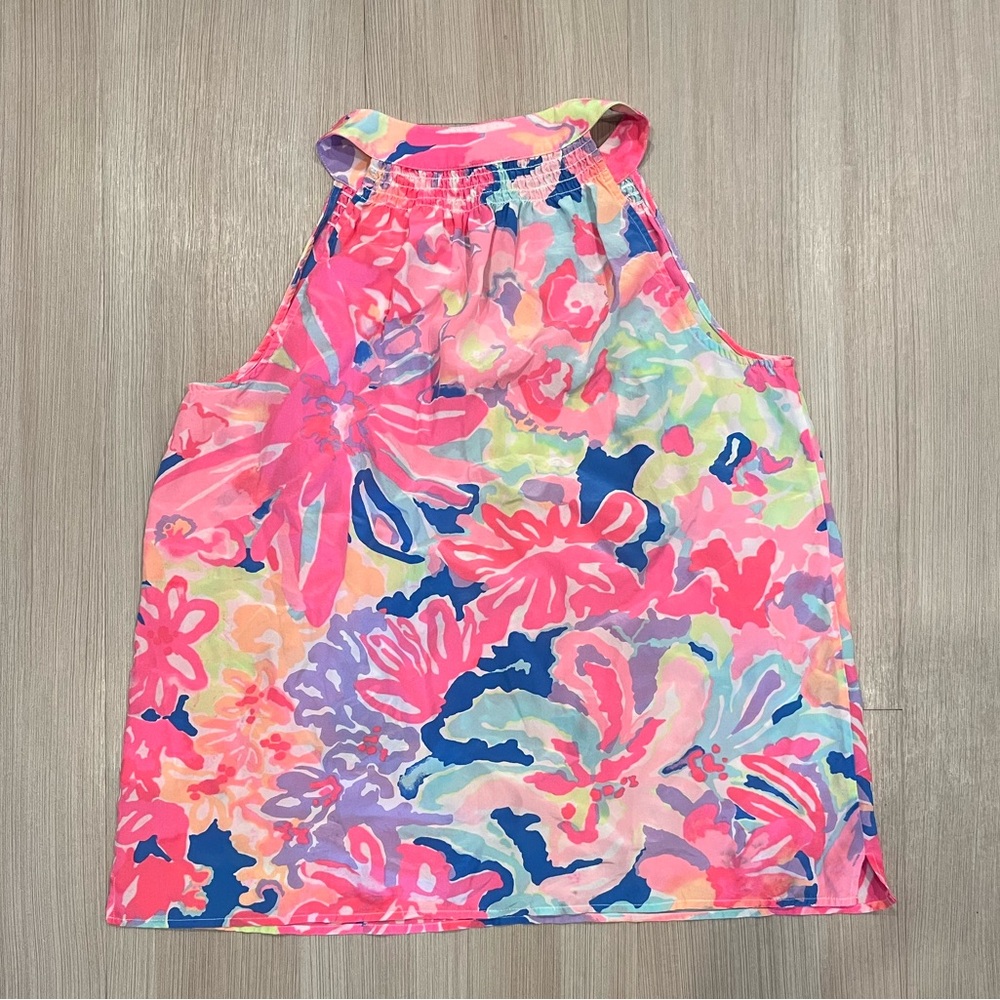 Lilly Pulitzer 100% Silk Tank Top - Picture 2 of 5